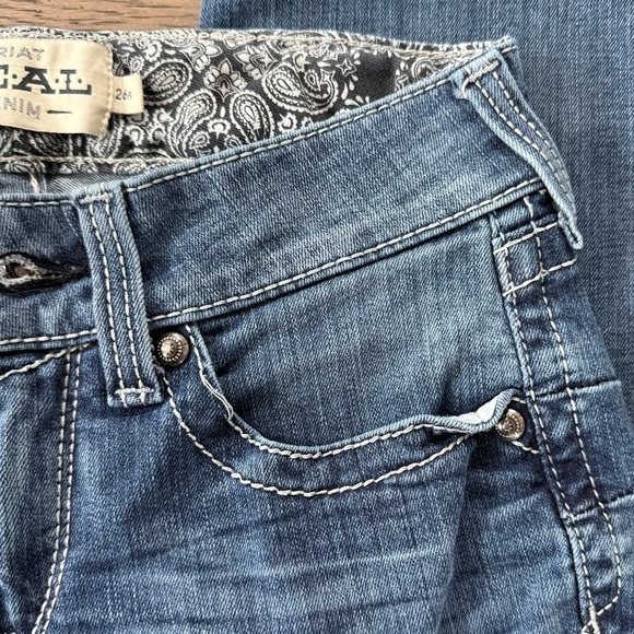 Ariat Real Denim Mid Rise Straight Leg Jeans - Picture 8 of 11